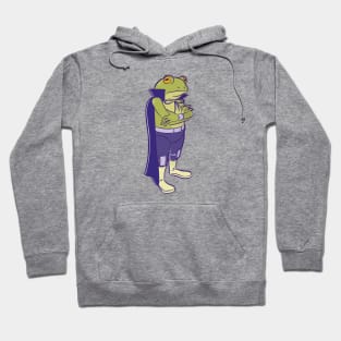 Funny Mexican Frog Luchador Wrestler Sketch Drawing Hoodie